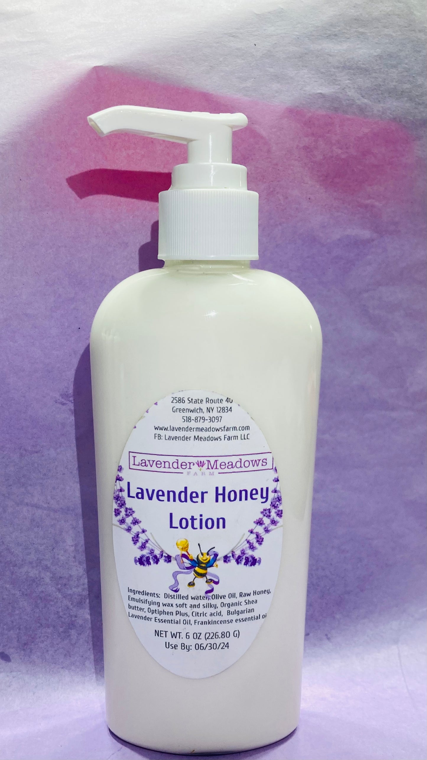 Lavender Honey Lotion. 8 oz